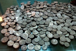Monete al Museo Nazionale della Siritide, nei pressi di Policoro