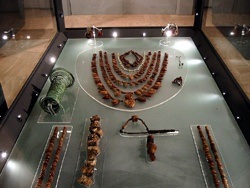 Gioielli nel Museo archeologico nazionale della Siritide, nei pressi di Policoro