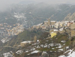 Veduta di Pietrapertosa e Castelmezzano